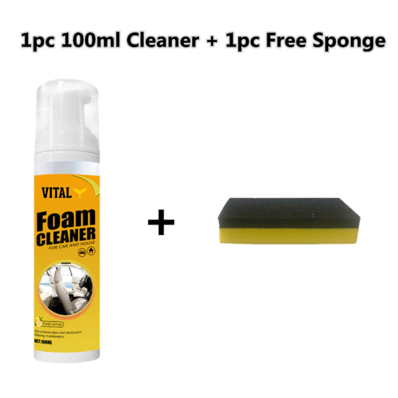 Vitaly® - Multi-Purpose Foam Cleaner + Free Sponge